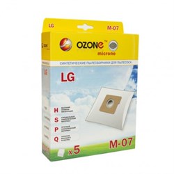 Набор пылесборников из микроволокна Ozone microne M-07 5шт для пылесосов LG - фото 11275