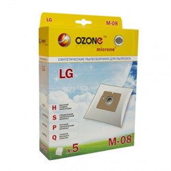 Набор пылесборников из микроволокна Ozone microne M-08 5шт для пылесосов LG - фото 11277