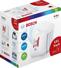 Мешки-пылесборники Bosch 17002095 PowerProtect, тип "G-ALL", 16 шт 17002095 - фото 11419