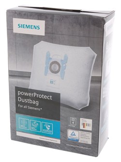 Мешки-пылесборники Siemens PowerProtect 17003049 тип "G ALL", 4 шт. 17003049 - фото 17677