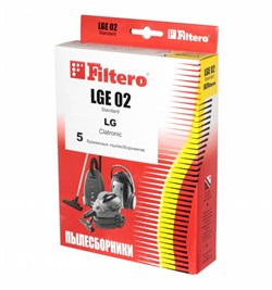 Мешки-пылесборники Filtero LGE 02 Standard, 5 шт, бумажные для LG, Clatronic, Rolsen - фото 5339