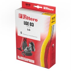 Мешки-пылесборники Filtero LGE 03 Standard, 5 шт, бумажные для LG, Clatronic, Rolsen - фото 5340