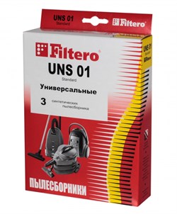Мешки-пылесборники Filtero UNS 01 Standard, 3 шт, бумажные - фото 5348