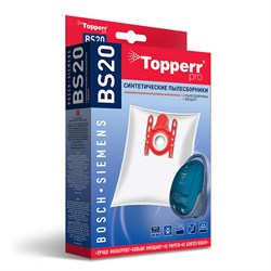 Набор пылесборников из микроволокна Topperr Pro BS20 для пылесосов Bosch тип G - фото 9622