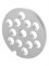 Bosch 10003878 Формовочный диск для мясорубки, Ø отверстия 8мм, для MFW3.., ZMM0..,, ZMM1.. 10003878